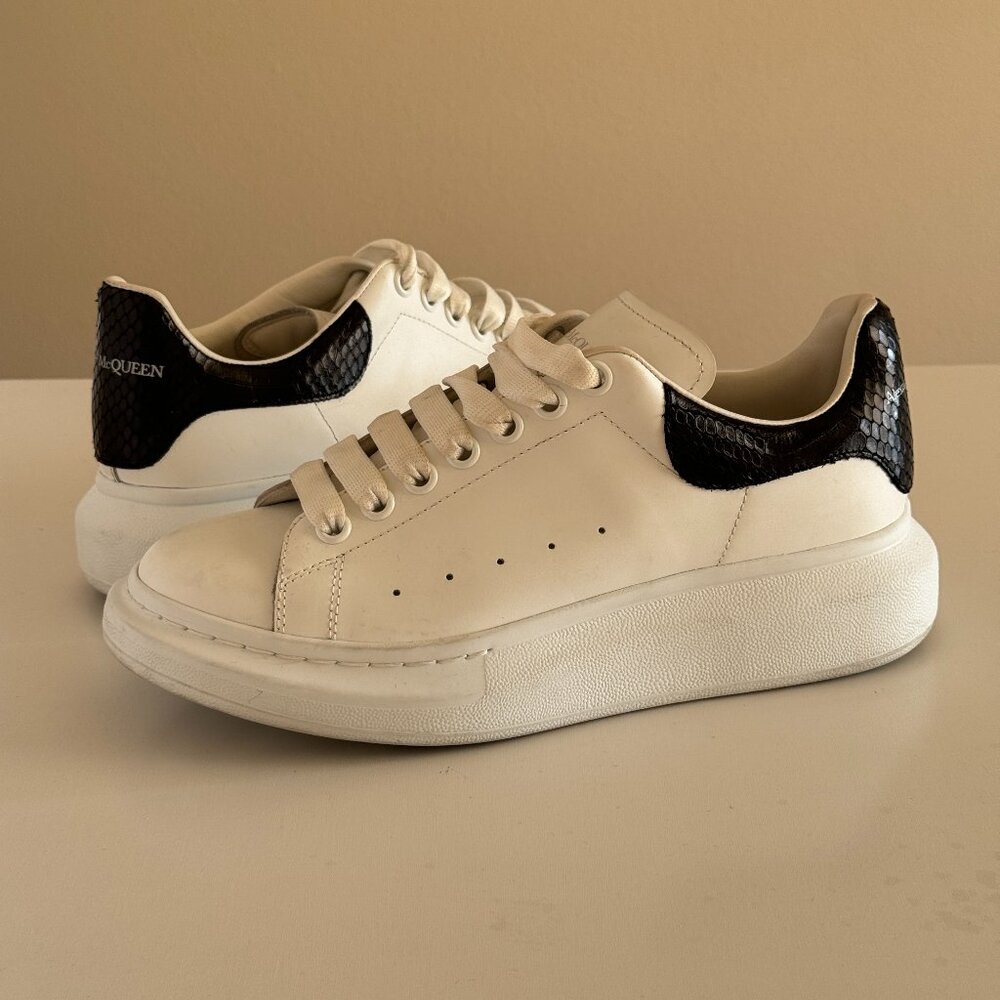 Alexander McQueen Oversized Snake Skin Low Top in Sz 39.5